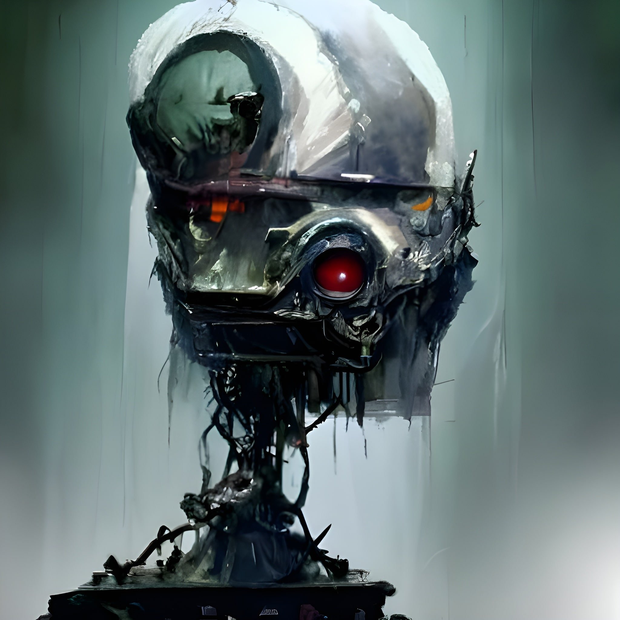 Evolution of a Sinister Robot

The final result looks like a sinister robot, goal accomplished. And it was very easy getting there. Read more about the process.